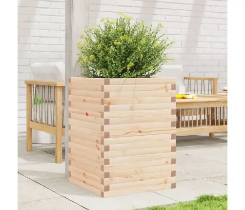 Dārza Puķu Kaste, 50X50X68,5 Cm, Priedes Masīvkoks Vidaxl