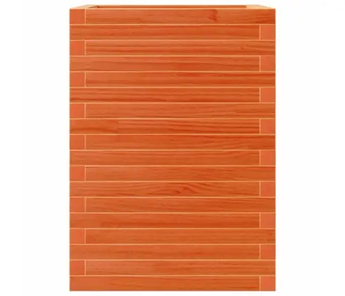 Dārza Puķu Kaste, Vaska Brūnas, 50X50X68,5Cm, Priedes Masīvkoks Vidaxl