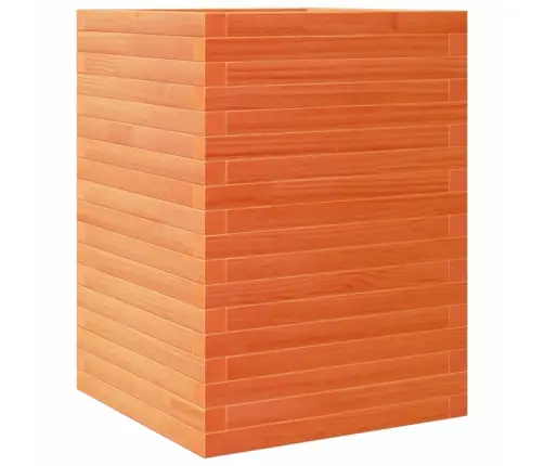 Dārza Puķu Kaste, Vaska Brūnas, 50X50X68,5Cm, Priedes Masīvkoks Vidaxl