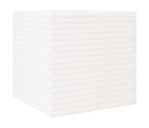 Dārza Puķu Kaste, Balta, 70X70X68,5 Cm, Priedes Masīvkoks Vidaxl