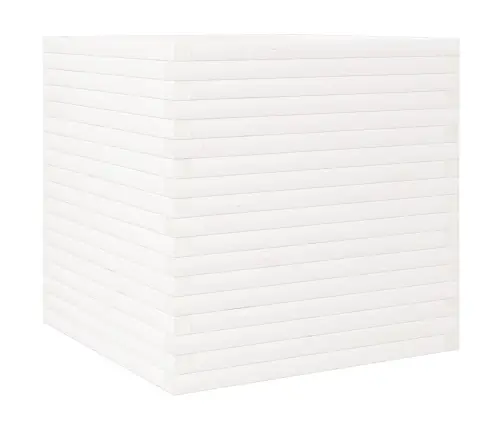 Dārza Puķu Kaste, Balta, 70X70X68,5 Cm, Priedes Masīvkoks Vidaxl