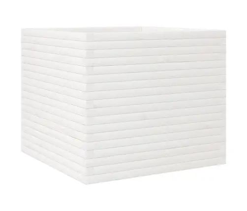 Dārza Puķu Kaste, Balta, 80X80X68,5 Cm, Priedes Masīvkoks Vidaxl