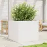 Dārza Puķu Kaste, Balta, 80X80X68,5 Cm, Priedes Masīvkoks Vidaxl