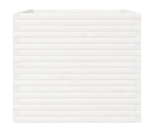 Dārza Puķu Kaste, Balta, 80X80X68,5 Cm, Priedes Masīvkoks Vidaxl