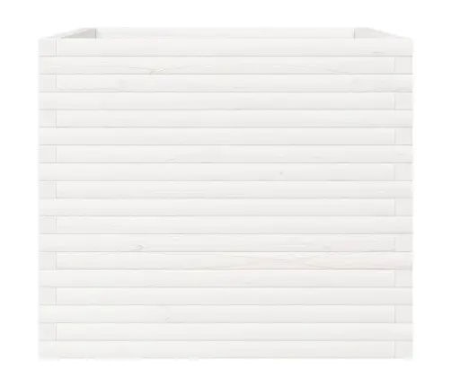 Dārza Puķu Kaste, Balta, 80X80X68,5 Cm, Priedes Masīvkoks Vidaxl