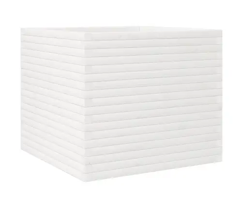 Dārza Puķu Kaste, Balta, 80X80X68,5 Cm, Priedes Masīvkoks Vidaxl