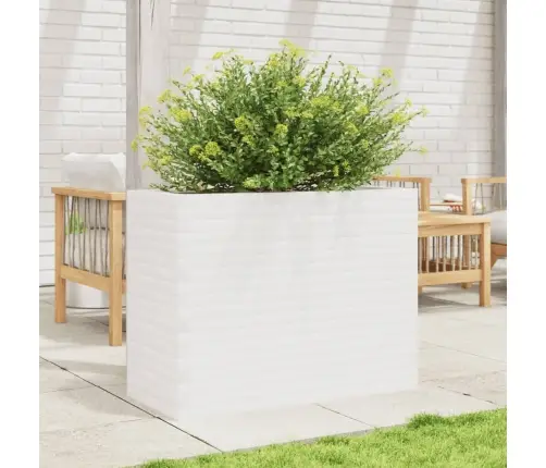 Dārza Puķu Kaste, Balta, 90X40X68,5 Cm, Priedes Masīvkoks Vidaxl