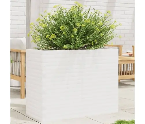Dārza Puķu Kaste, Balta, 90X40X68,5 Cm, Priedes Masīvkoks Vidaxl