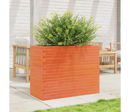 Dārza Puķu Kaste, Vaska Brūnas, 90X40X68,5Cm, Priedes Masīvkoks Vidaxl