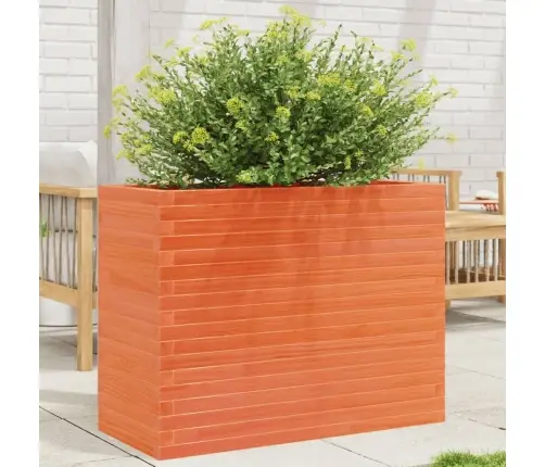 Dārza Puķu Kaste, Vaska Brūnas, 90X40X68,5Cm, Priedes Masīvkoks Vidaxl
