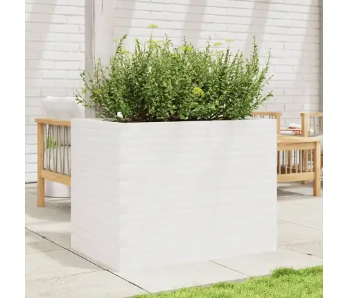 Dārza Puķu Kaste, Balta, 90X60X68,5 Cm, Priedes Masīvkoks Vidaxl