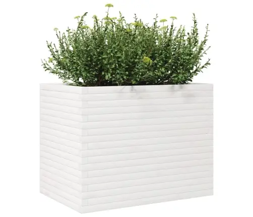 Dārza Puķu Kaste, Balta, 90X60X68,5 Cm, Priedes Masīvkoks Vidaxl