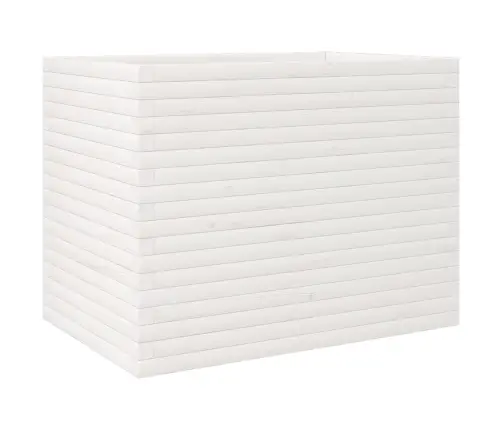 Dārza Puķu Kaste, Balta, 90X60X68,5 Cm, Priedes Masīvkoks Vidaxl