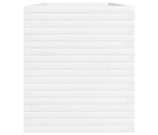 Dārza Puķu Kaste, Balta, 110X60X68,5 Cm, Priedes Masīvkoks Vidaxl