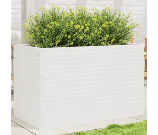 Dārza Puķu Kaste, Balta, 110X60X68,5 Cm, Priedes Masīvkoks Vidaxl