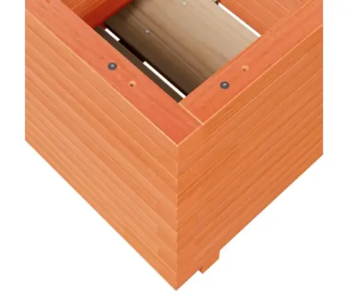 Dārza Puķu Kaste, Vaska Brūnas, 50X50X49,5Cm, Priedes Masīvkoks Vidaxl