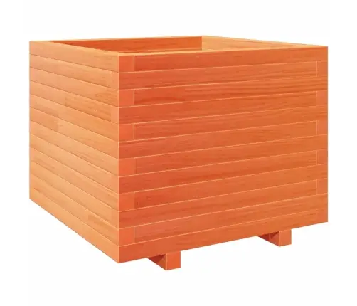 Dārza Puķu Kaste, Vaska Brūnas, 60X60X49,5Cm, Priedes Masīvkoks Vidaxl