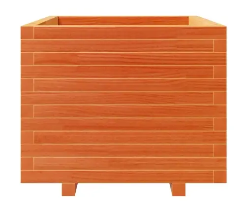 Dārza Puķu Kaste, Vaska Brūnas, 60X60X49,5Cm, Priedes Masīvkoks Vidaxl