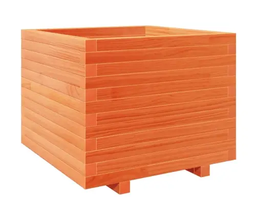 Dārza Puķu Kaste, Vaska Brūnas, 60X60X49,5Cm, Priedes Masīvkoks Vidaxl
