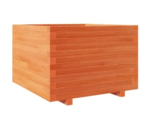 Dārza Puķu Kaste, Vaska Brūnas, 70X70X49,5Cm, Priedes Masīvkoks Vidaxl