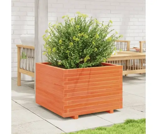 Dārza Puķu Kaste, Vaska Brūnas, 70X70X49,5Cm, Priedes Masīvkoks Vidaxl
