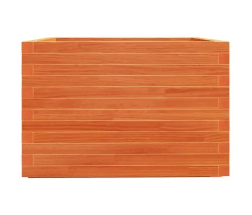 Dārza Puķu Kaste, Vaska Brūnas, 70X70X49,5Cm, Priedes Masīvkoks Vidaxl