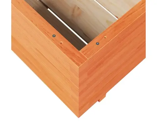 Dārza Puķu Kaste, Vaska Brūnas, 70X70X49,5Cm, Priedes Masīvkoks Vidaxl