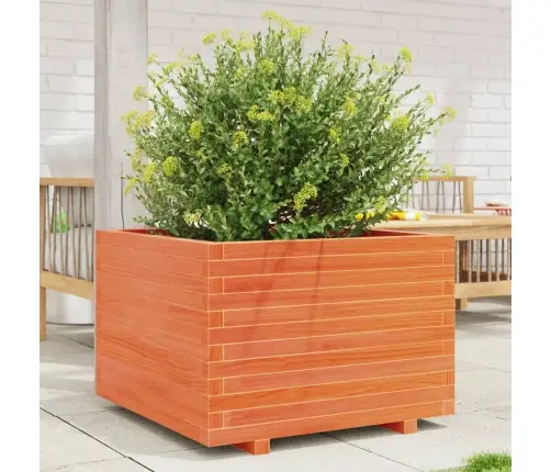 Dārza Puķu Kaste, Vaska Brūnas, 70X70X49,5Cm, Priedes Masīvkoks Vidaxl