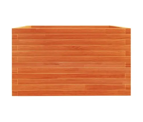 Dārza Puķu Kaste, Vaska Brūnas, 80X80X49,5Cm, Priedes Masīvkoks Vidaxl