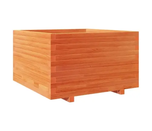 Dārza Puķu Kaste, Vaska Brūnas, 80X80X49,5Cm, Priedes Masīvkoks Vidaxl