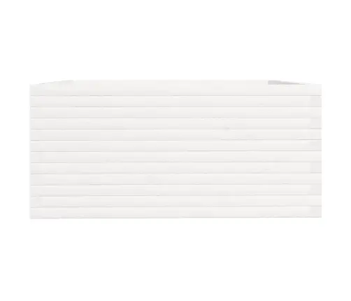 Dārza Puķu Kaste, Balta, 100X100X49,5 Cm, Priedes Masīvkoks Vidaxl