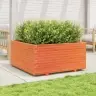 Dārza Puķu Kaste, Vaska Brūnas, 100X100X49,5 Cm, Priedes Koks Vidaxl