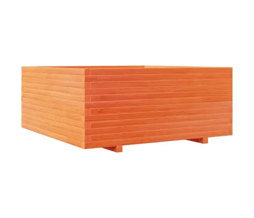 Dārza Puķu Kaste, Vaska Brūnas, 110X110X49,5 Cm, Priedes Koks Vidaxl