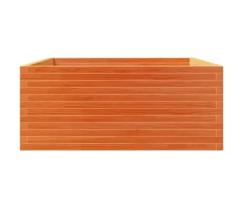 Dārza Puķu Kaste, Vaska Brūnas, 110X110X49,5 Cm, Priedes Koks Vidaxl