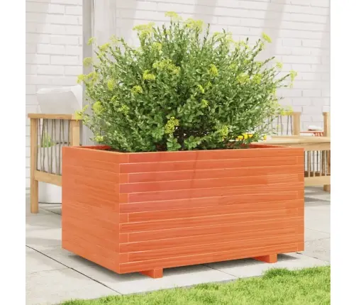 Dārza Puķu Kaste, Vaska Brūnas, 90X60X49,5Cm, Priedes Masīvkoks Vidaxl