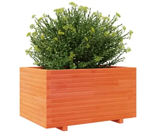 Dārza Puķu Kaste, Vaska Brūnas, 90X60X49,5Cm, Priedes Masīvkoks Vidaxl