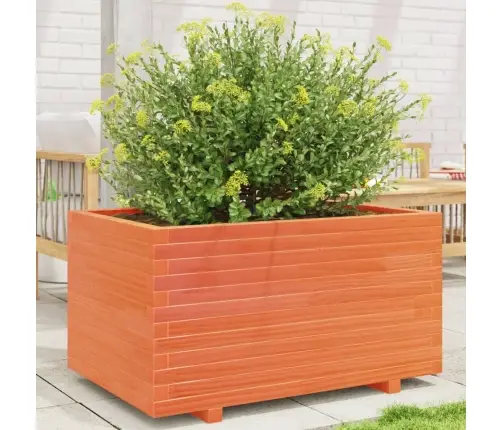 Dārza Puķu Kaste, Vaska Brūnas, 90X60X49,5Cm, Priedes Masīvkoks Vidaxl
