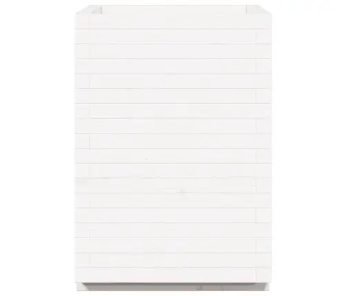 Dārza Puķu Kaste, Balta, 50X50X72,5 Cm, Priedes Masīvkoks Vidaxl