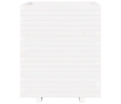 Dārza Puķu Kaste, Balta, 60X60X72,5 Cm, Priedes Masīvkoks Vidaxl