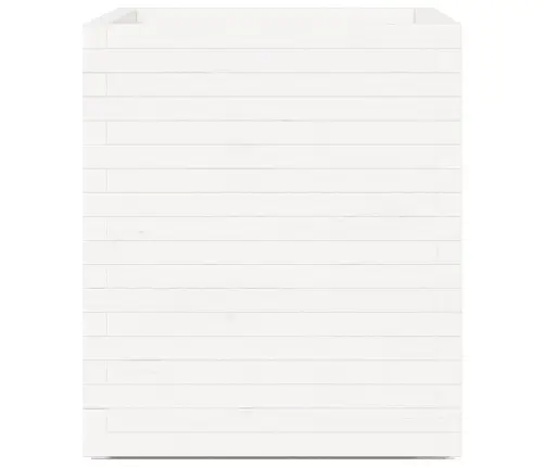 Dārza Puķu Kaste, Balta, 60X60X72,5 Cm, Priedes Masīvkoks Vidaxl