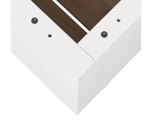 Dārza Puķu Kaste, Balta, 60X60X72,5 Cm, Priedes Masīvkoks Vidaxl