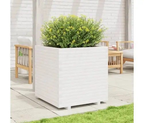 Dārza Puķu Kaste, Balta, 70X70X72,5 Cm, Priedes Masīvkoks Vidaxl
