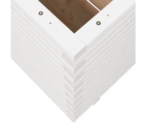 Dārza Puķu Kaste, Balta, 70X70X72,5 Cm, Priedes Masīvkoks Vidaxl