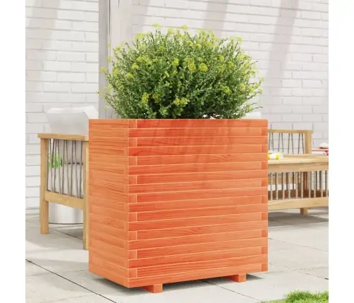 Dārza Puķu Kaste, Vaska Brūnas, 70X40X72,5 Cm Priedes Masīvkoks Vidaxl