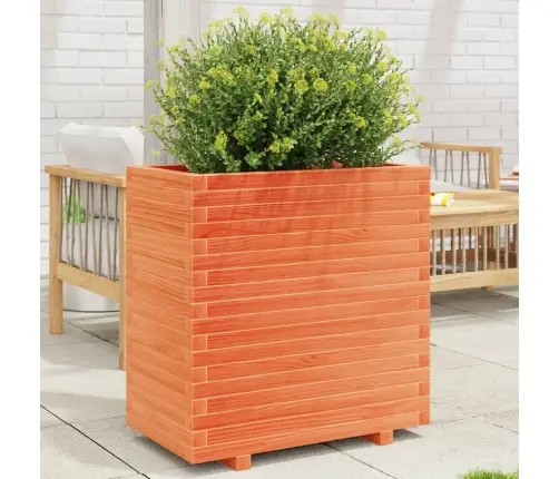 Dārza Puķu Kaste, Vaska Brūnas, 70X40X72,5 Cm Priedes Masīvkoks Vidaxl