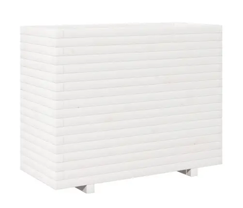 Dārza Puķu Kaste, Balta, 90X40X72,5 Cm, Priedes Masīvkoks Vidaxl