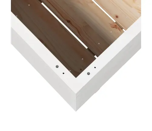 Dārza Puķu Kaste, Balta, 90X40X72,5 Cm, Priedes Masīvkoks Vidaxl