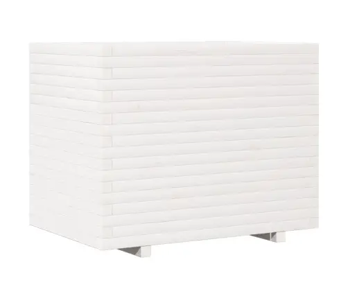 Dārza Puķu Kaste, Balta, 90X60X72,5 Cm, Priedes Masīvkoks Vidaxl