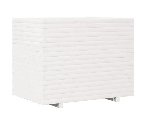 Dārza Puķu Kaste, Balta, 90X60X72,5 Cm, Priedes Masīvkoks Vidaxl