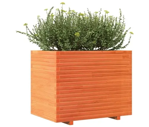 Dārza Puķu Kaste, Vaska Brūnas, 90X60X72,5Cm, Priedes Masīvkoks Vidaxl